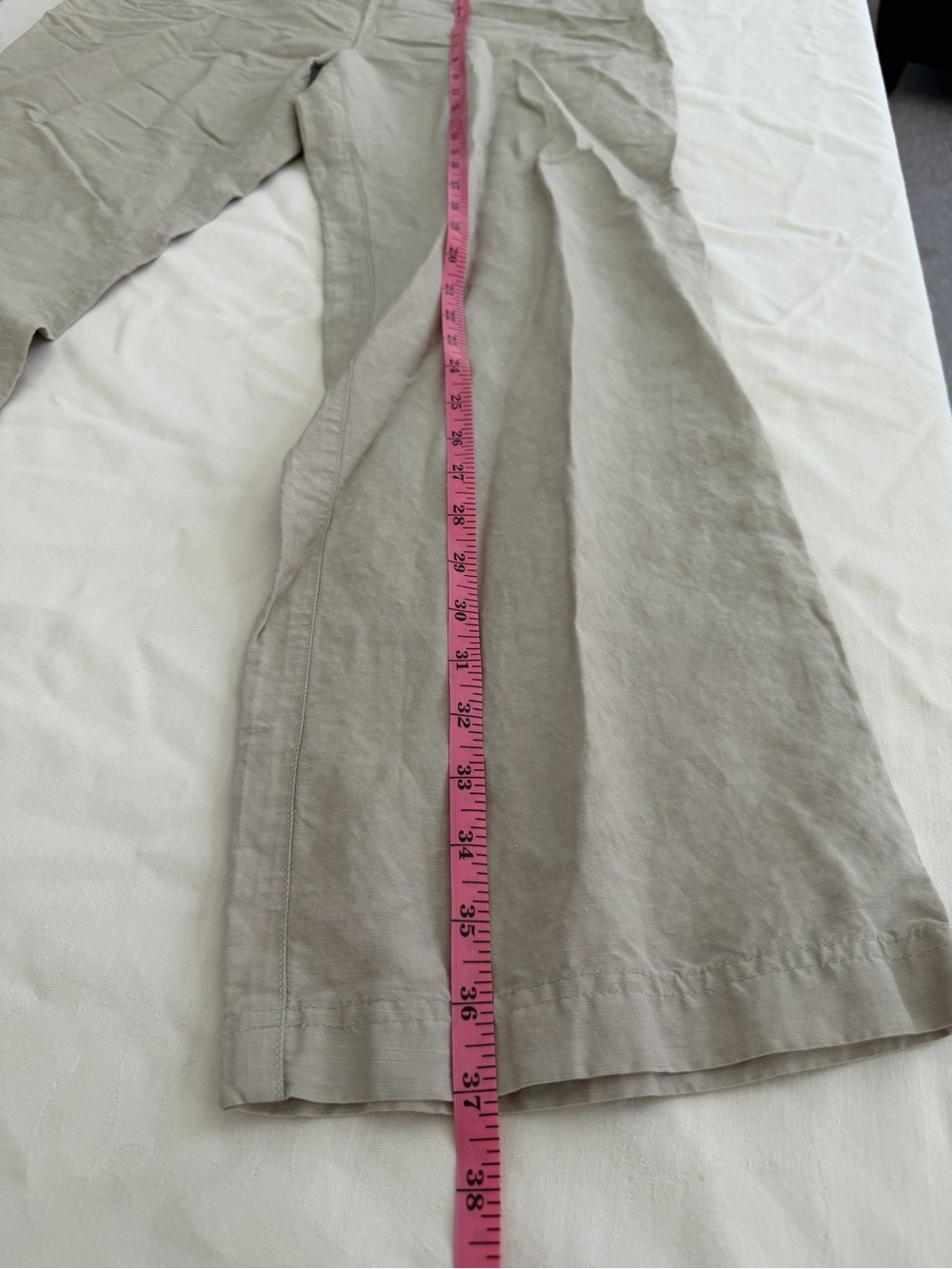 Tommy Bahama Lightweight Linen-Blend Khaki Trousers Sz 10 - Picture 6 of 9